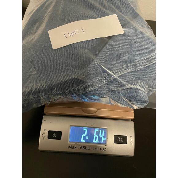 Dickies Denim Bib Overalls Mens Large Blue Carpenter Workwear Tool Pockets READ - Picture 9 of 9